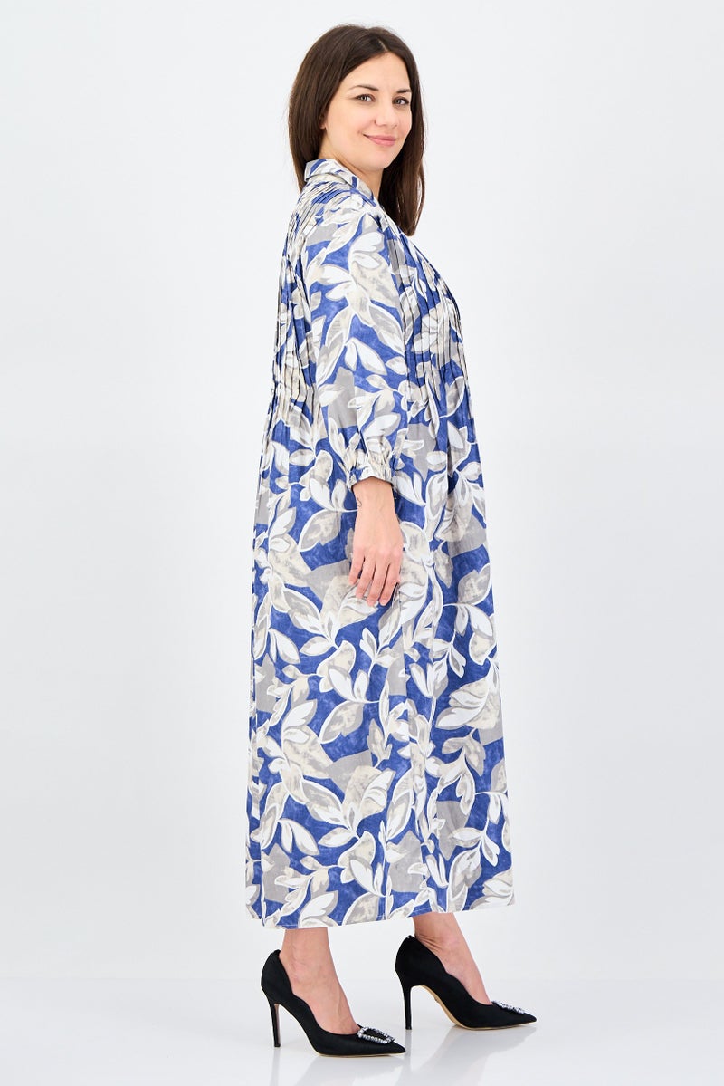 ANNE KLEIN Women Floral Print Shirt Dress, Multicolor - Image 4